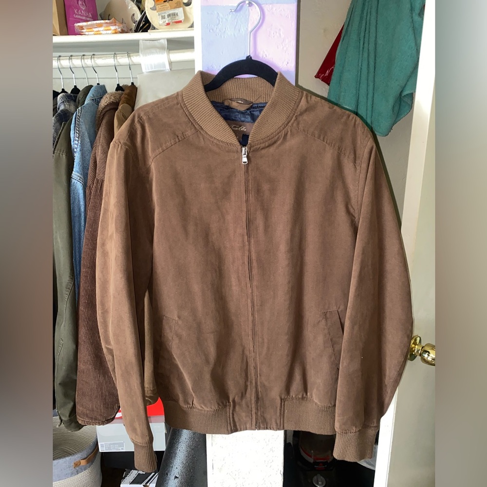 Tasso Elba Faux Suede Jacket